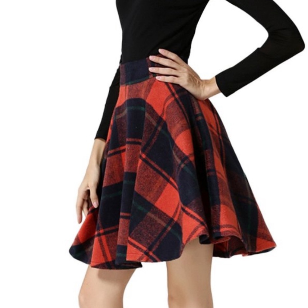 BRAND NEW!! High Waisted Wool A-kind Skirt